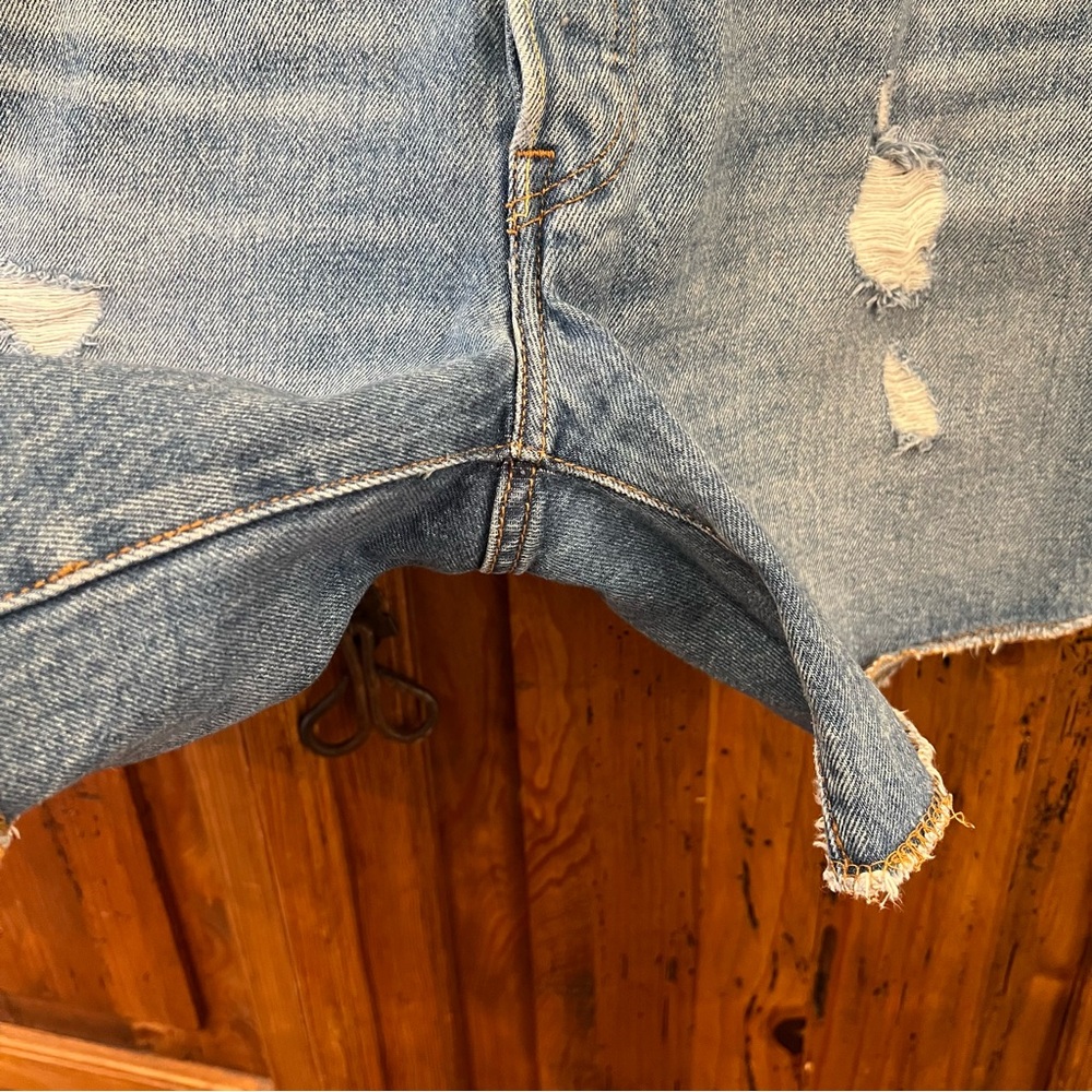Levi’s 501 Distressed Denim Shorts - Picture 7 of 12
